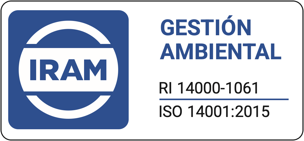 Certificación IRAM ISO 14001 de gestión ambiental